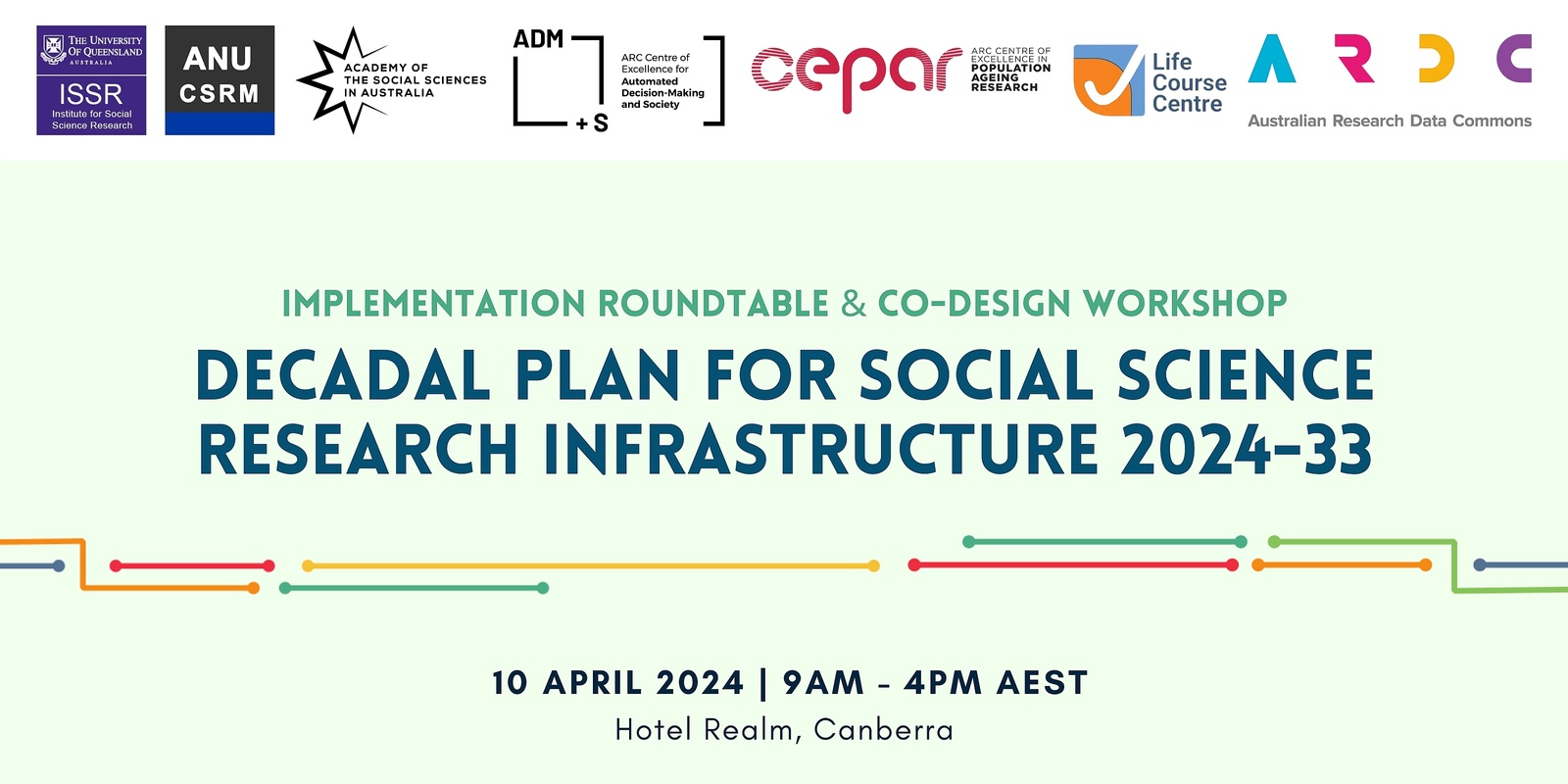 Banner image for Implementation Roundtable & Co-Design Workshop | Decadal Plan for Social Science Research Infrastructure 2024-33