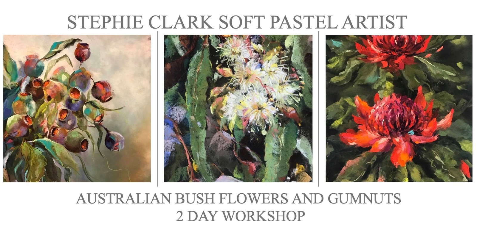 Banner image for Stephie Clark - Australian Bush Flowers 2 Day Pastel Workshop