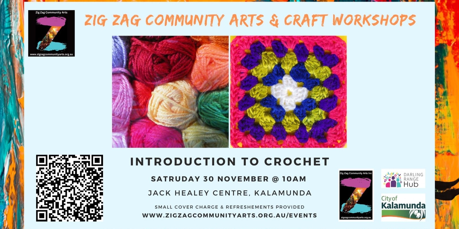 Banner image for ZZCA Workshops - Introduction to Crochet