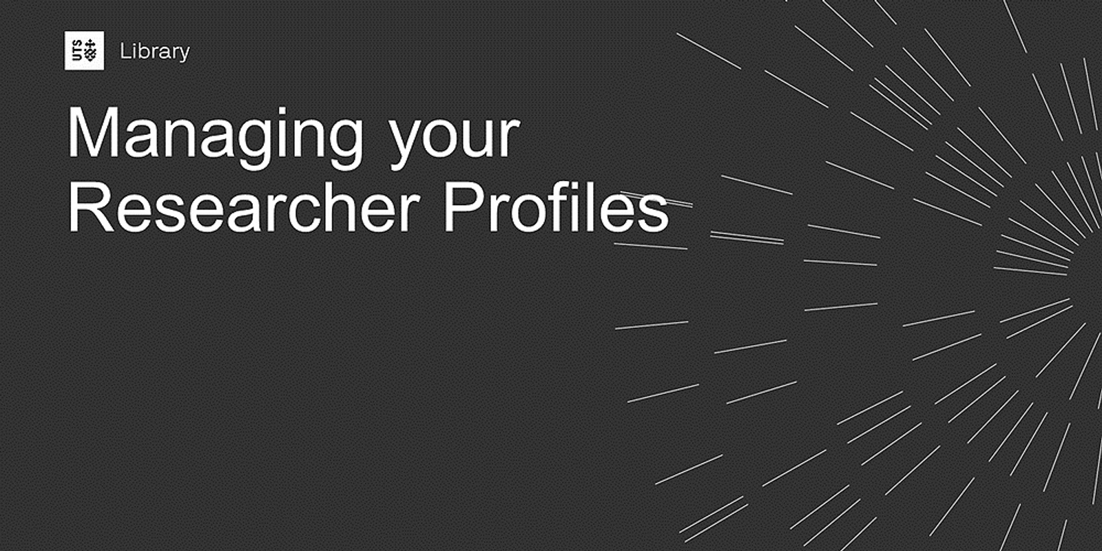Banner image for Managing your Researcher Profiles: ORCiD, Google Scholar and beyond