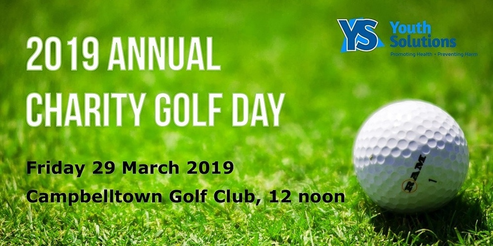 Banner image for Youth Solutions' Annual Charity Golf Day