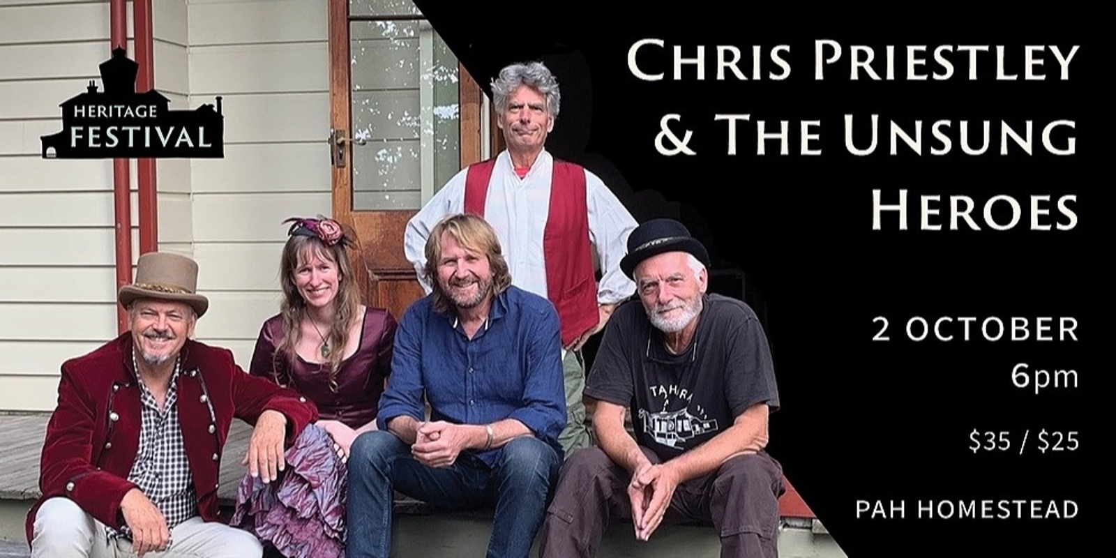 Banner image for Heritage Festival: Chris Priestley & The Unsung Heroes