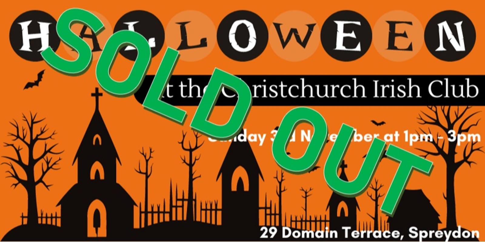 Banner image for Halloween at the Christchurch Irish Club