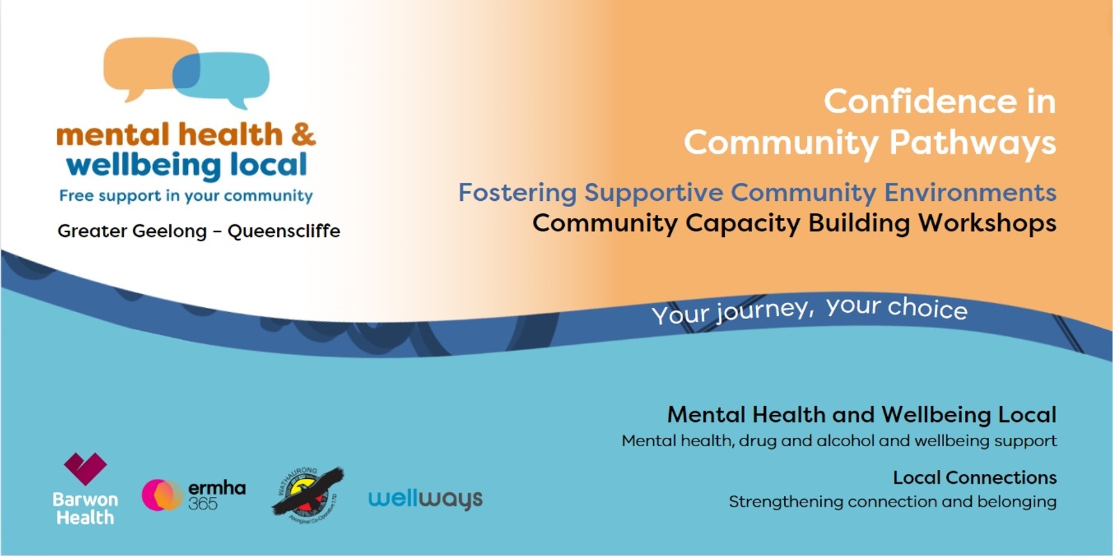 Banner image for Fostering Supportive Community Environments - Confidence in Community Pathways