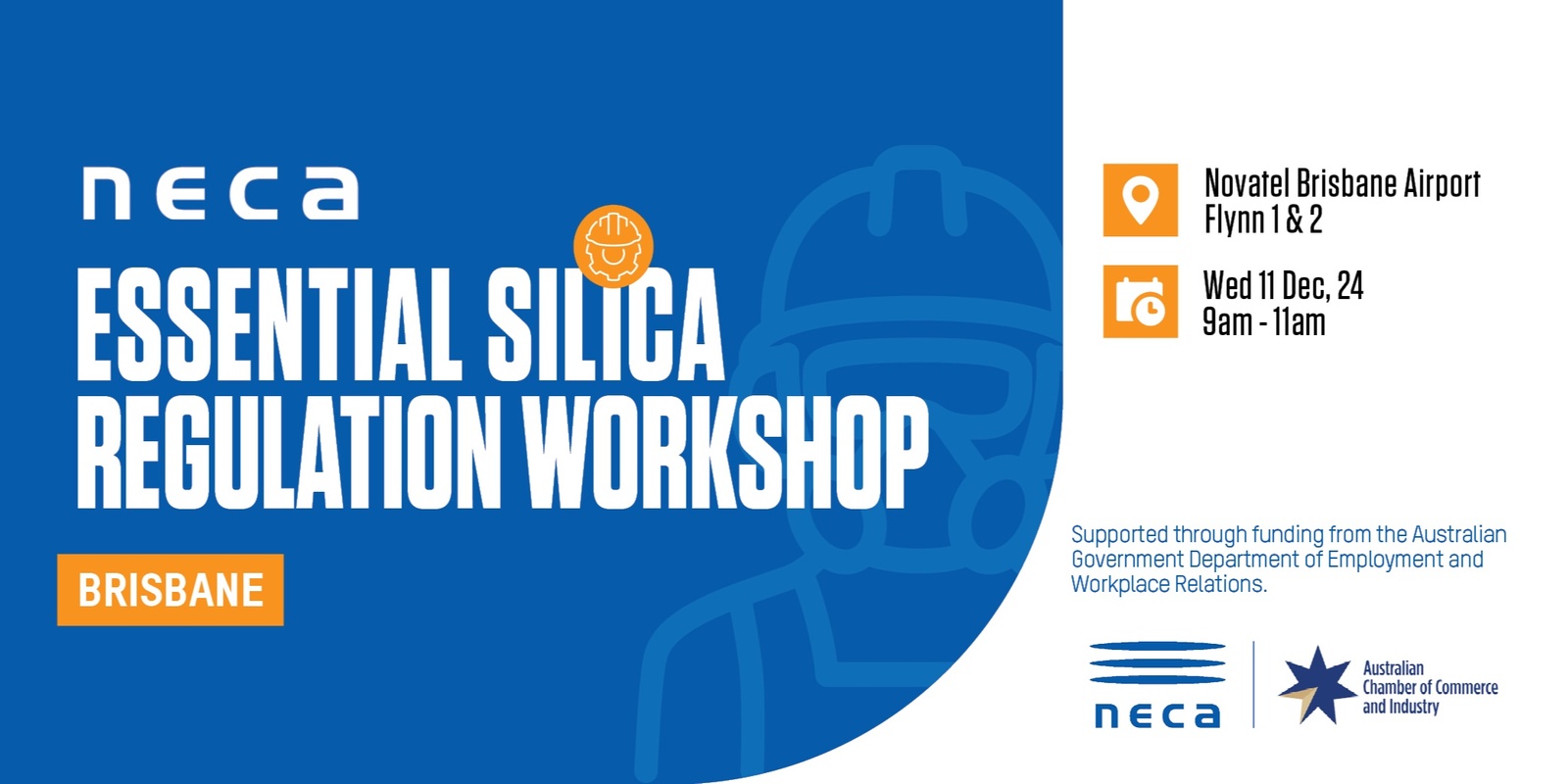 Banner image for NECA Essential Silica Regulation Workshop - Brisbane