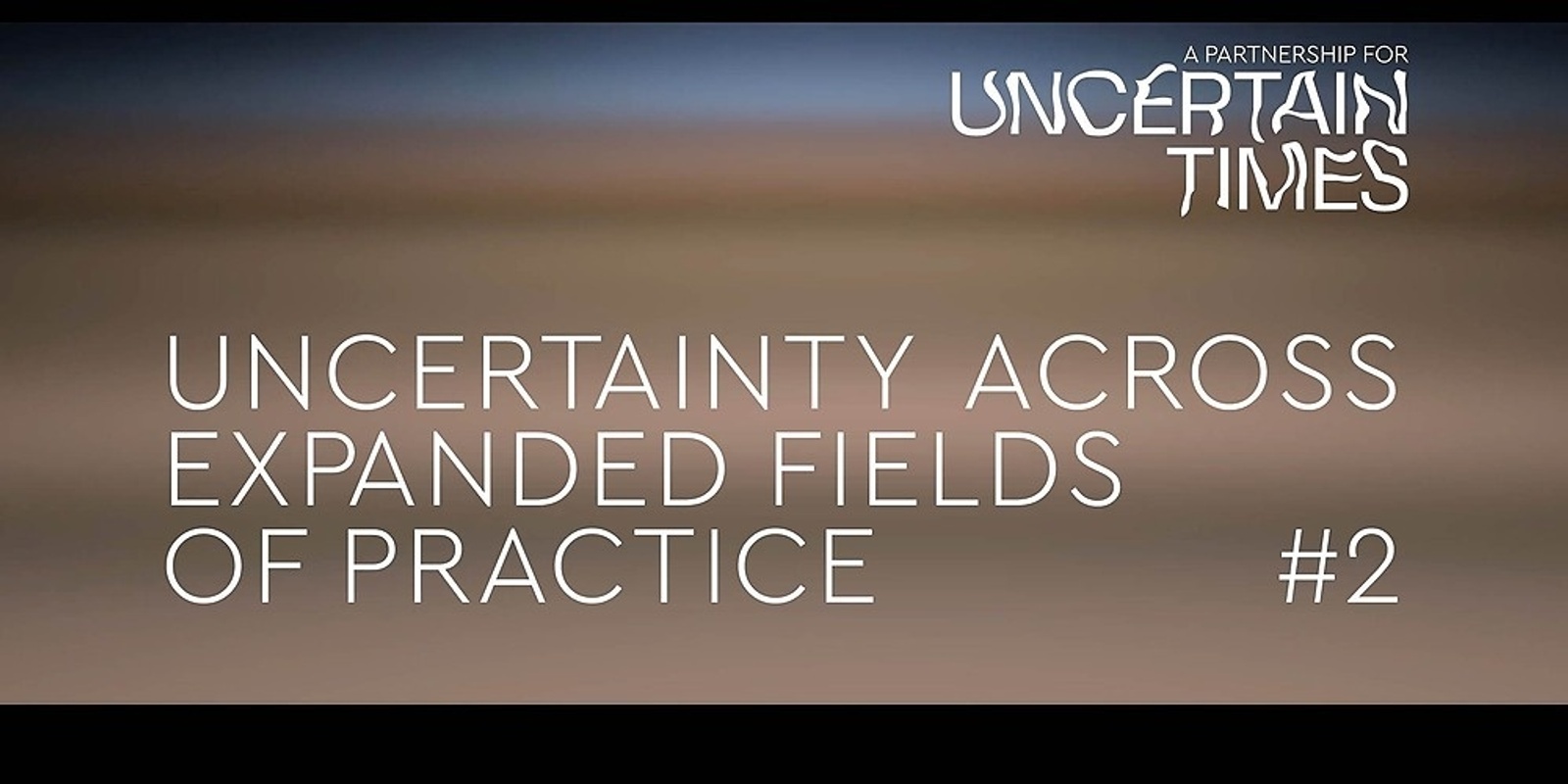 Online Forum :: Uncertainty Across Expanded Fields of Practice #2
