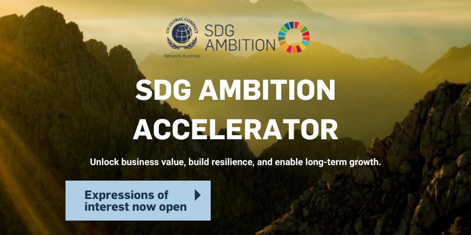 Banner image for Expression of Interest | SDG Ambition Accelerator 