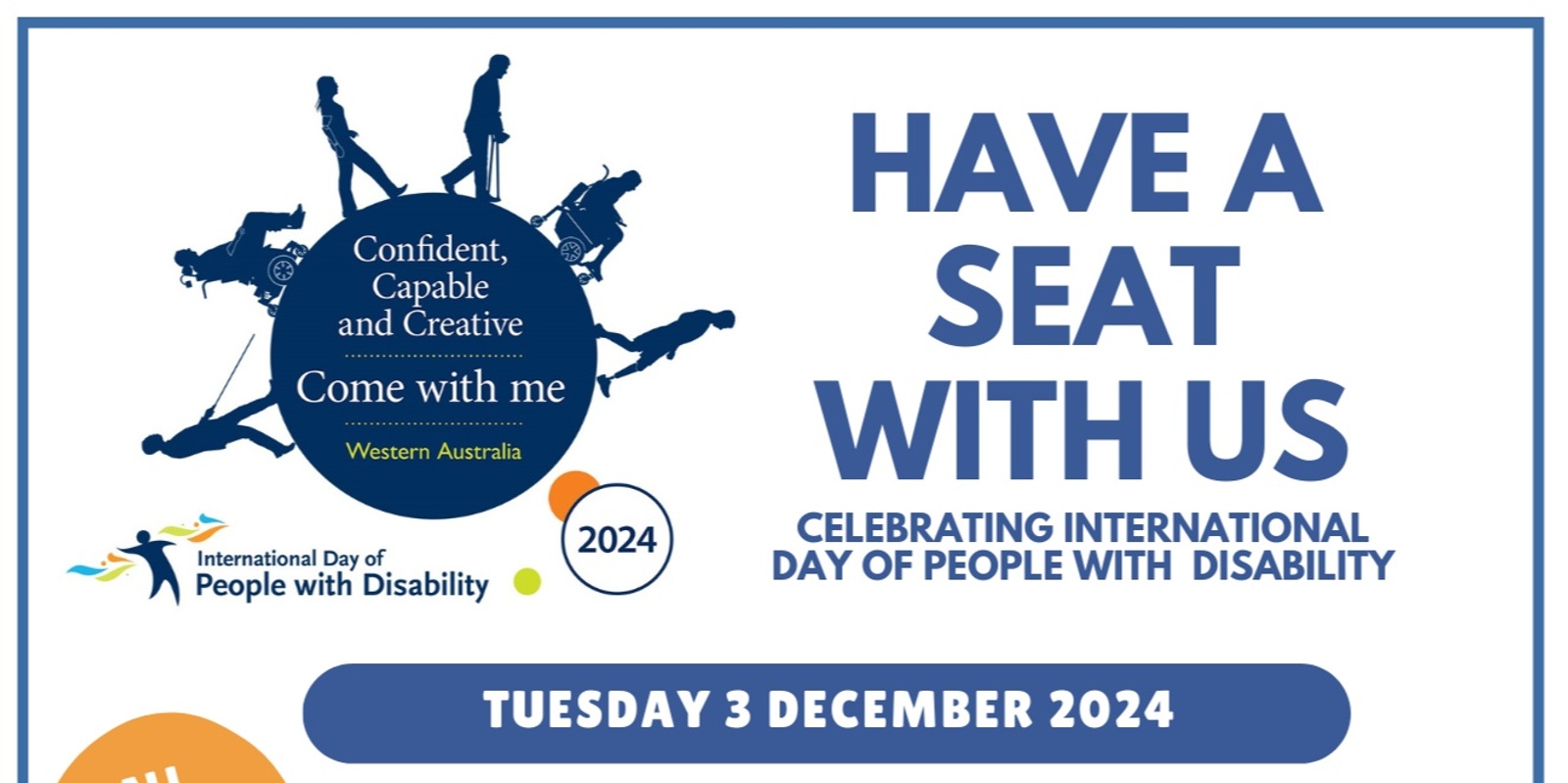 Banner image for Have a seat with us - Celebrating International Day of People with Disability