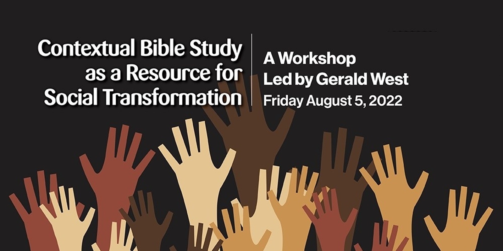 Banner image for Contextual Bible Study as a Resource for Social Transformation