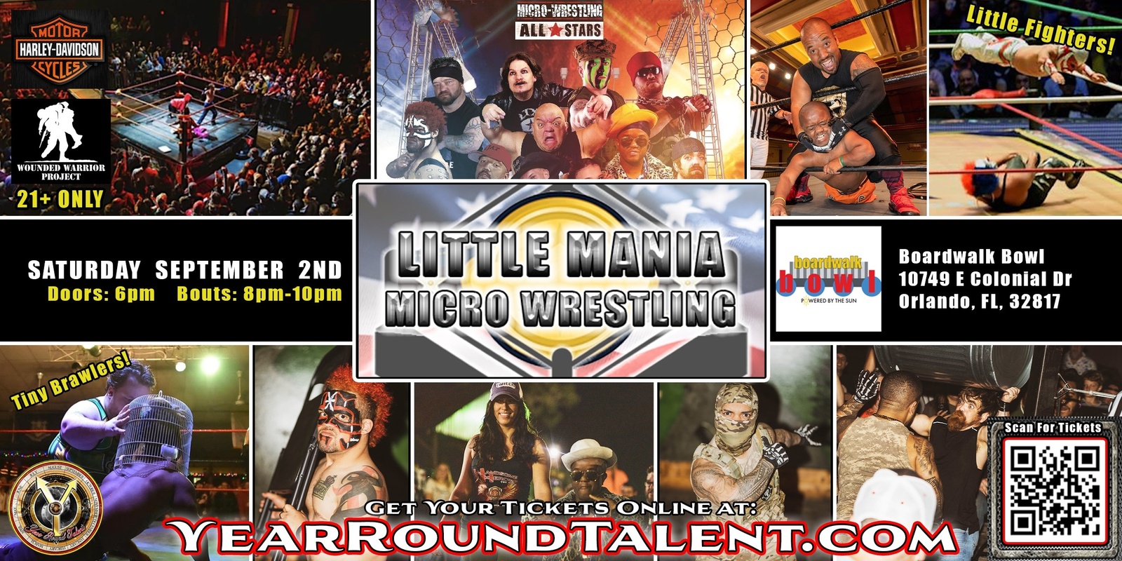 Banner image for Wilkes-Barre, PA - Micro-Wresting All * Stars: Little Mania Rips Through the Ring!