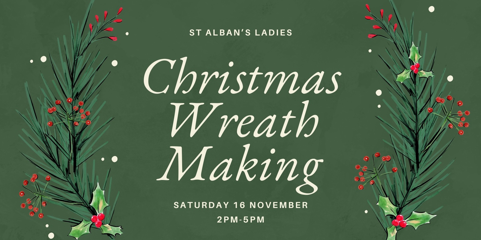 Banner image for St Alban's Ladies Christmas Wreath Making