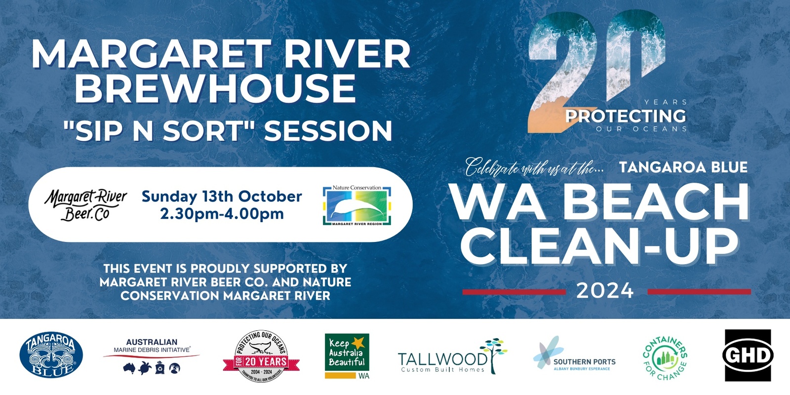 Banner image for Margaret River Brewhouse "Sip N Sort" Session - 2024 WA Beach Clean-up