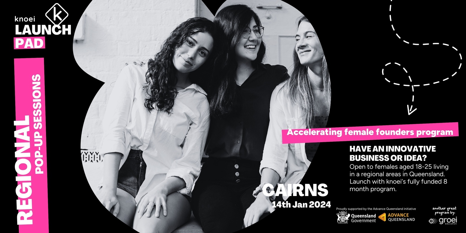 Banner image for Cairns | Knoei Launch Pad: Accelerating Female Founders Program Regional Pop-up Session