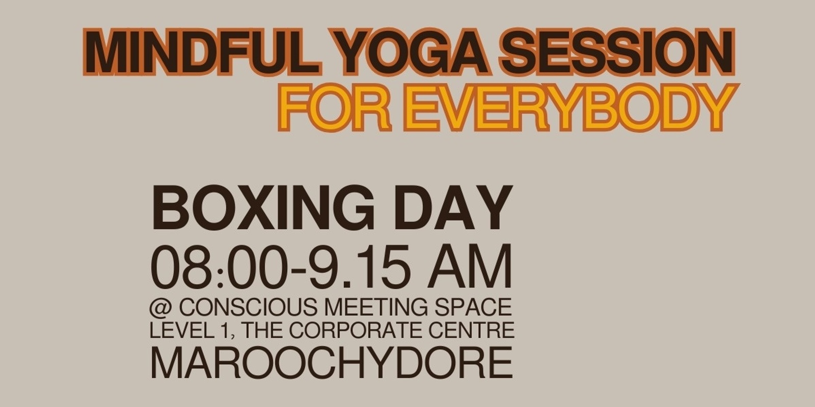 Banner image for Mindful Yoga Session for Everybody