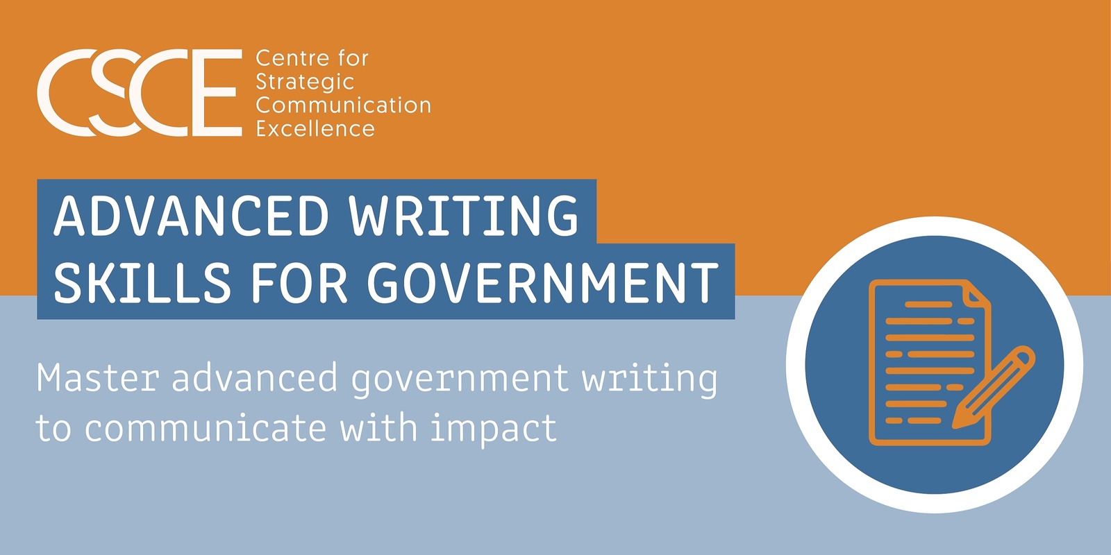 Banner image for Advanced Writing Skills For Government  - Virtual
