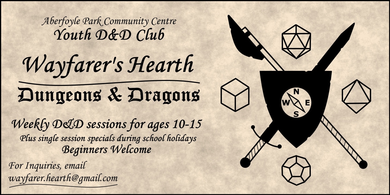 Banner image for Wayfarer's Hearth: Youth Dungeons & Dragons Club