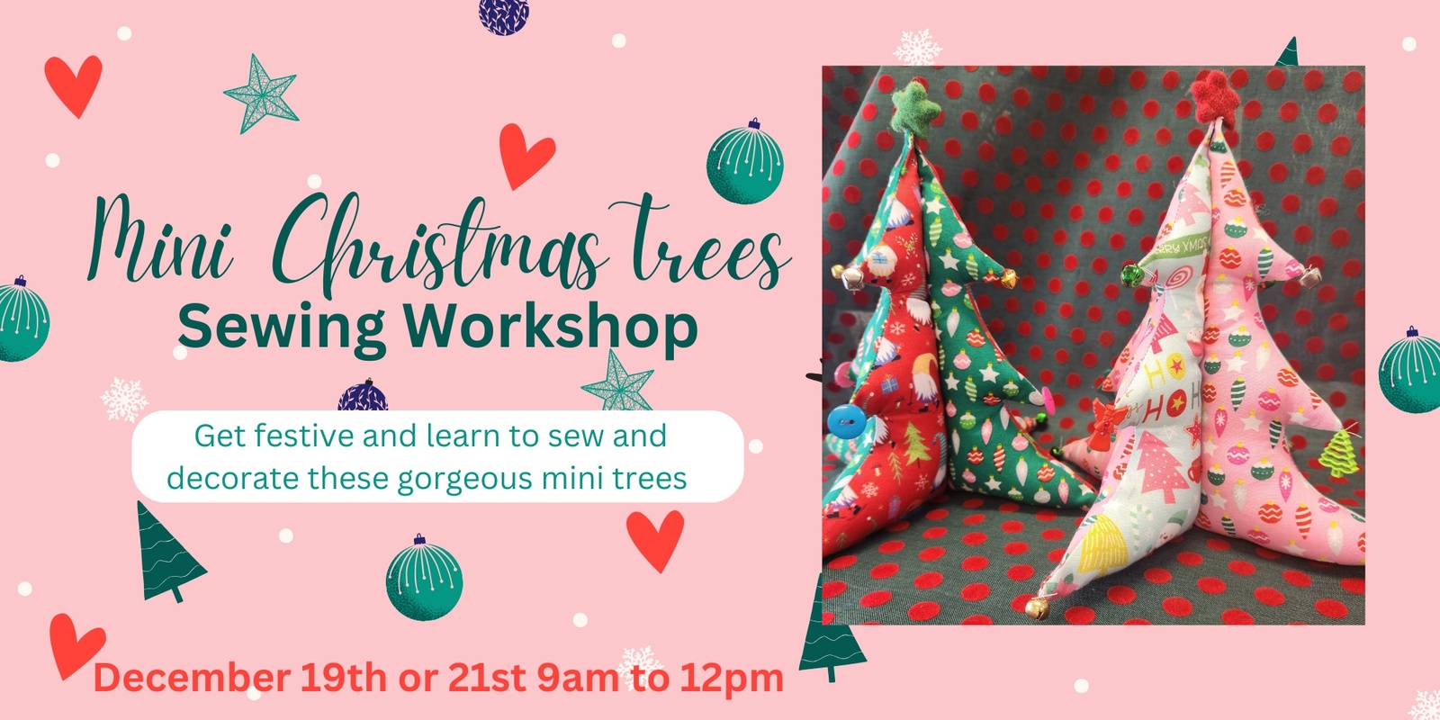 Banner image for Mini Christmas Trees Sewing Workshop