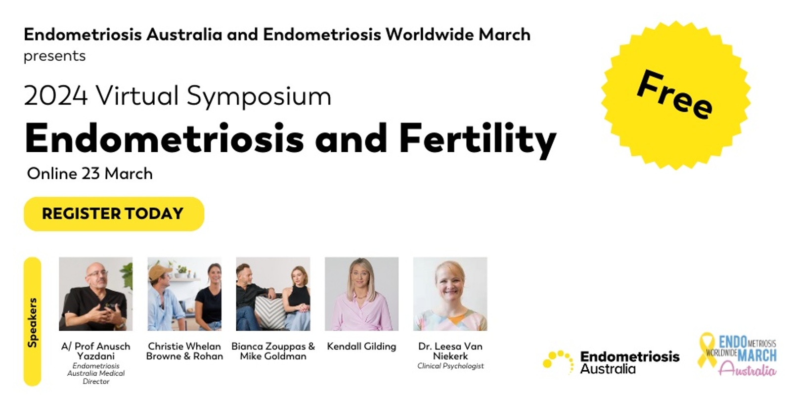 Banner image for Registrations are still open! 2024 Endometriosis Australia Symposium - Endo March