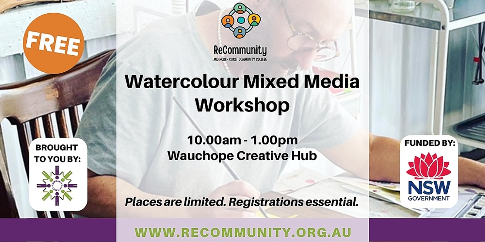 Experimental Watercolour and Mixed Media Workshop | WAUCHOPE 