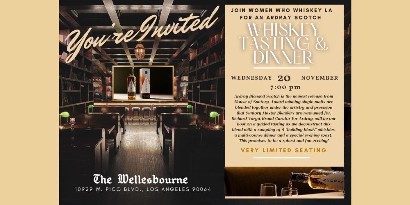 Banner image for Ardray Scotch Whisky Tasting & Dinner