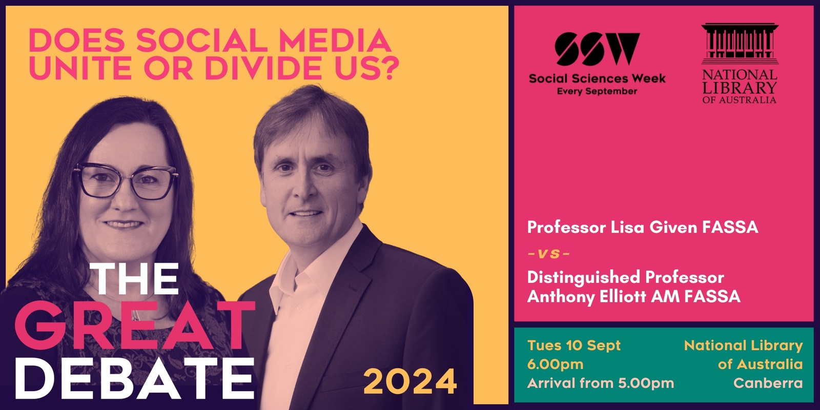 Banner image for The Great Debate: Does social media unite or divide us?