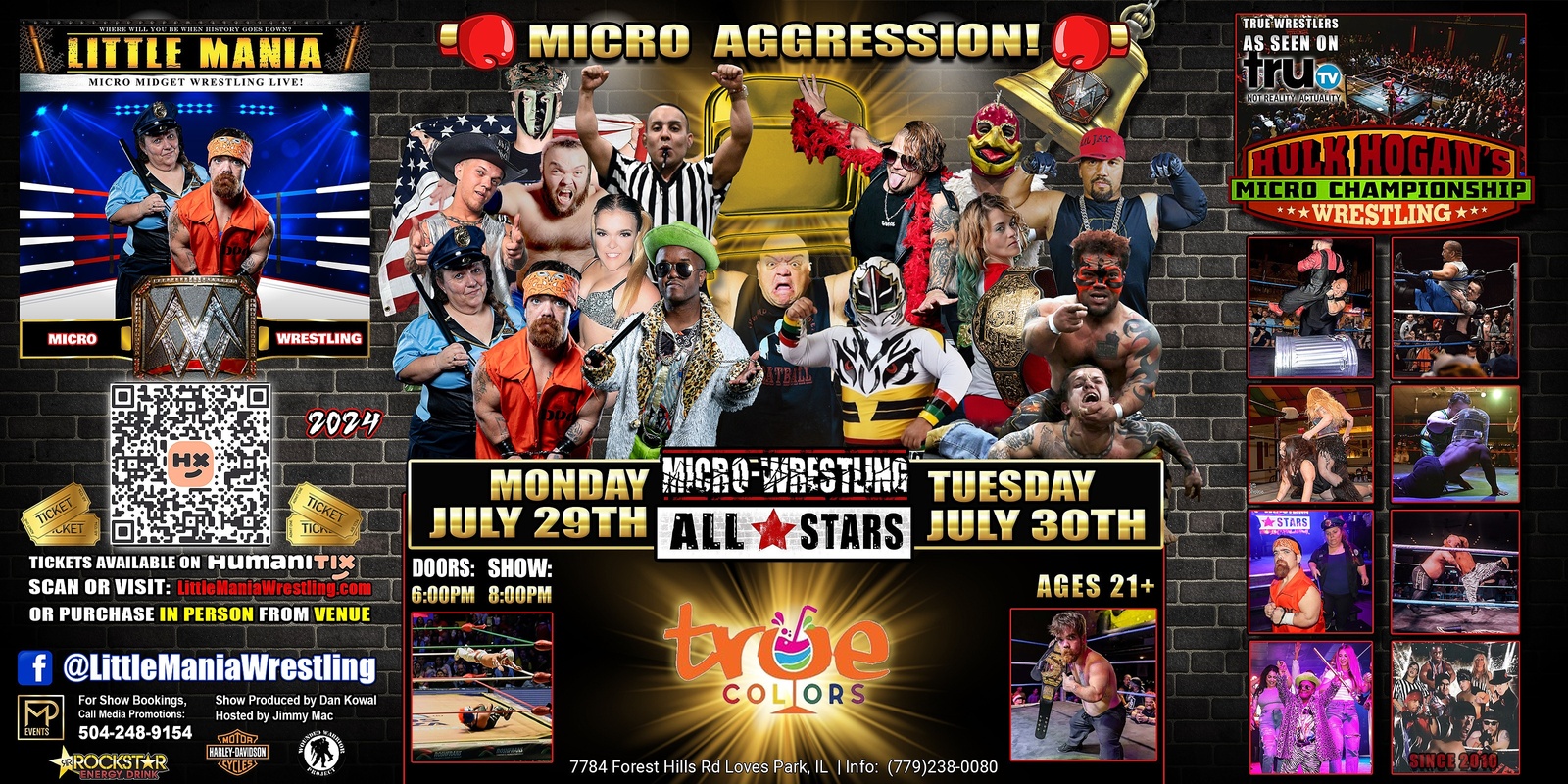 Banner image for Loves Park, IL **TWO DAYS**- Micro-Wrestling All * Stars: Little Mania Rips Through the Ring!