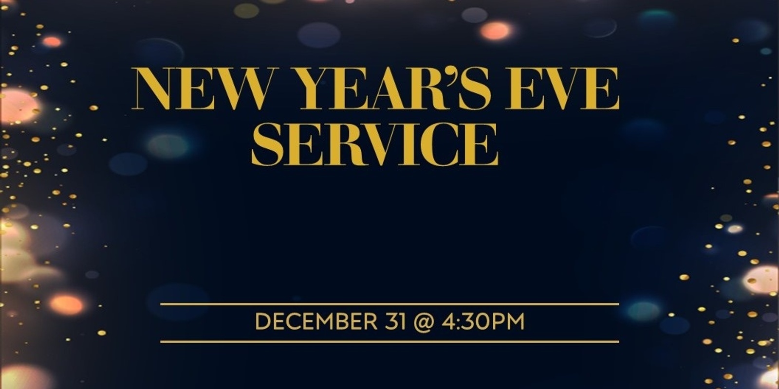 Banner image for New Year's Eve Service