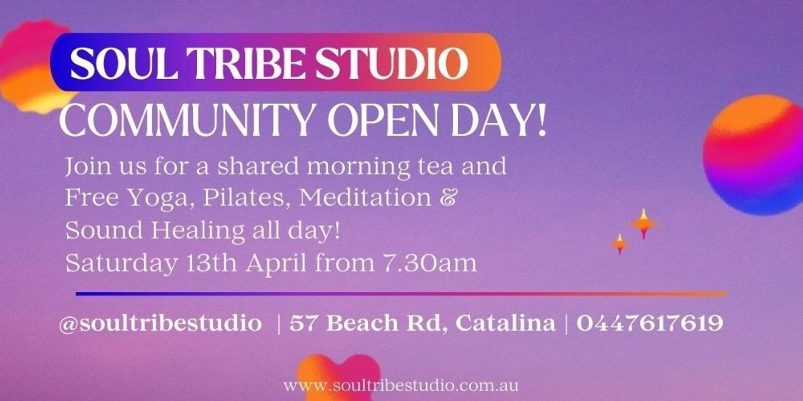 Banner image for Community Open Day 