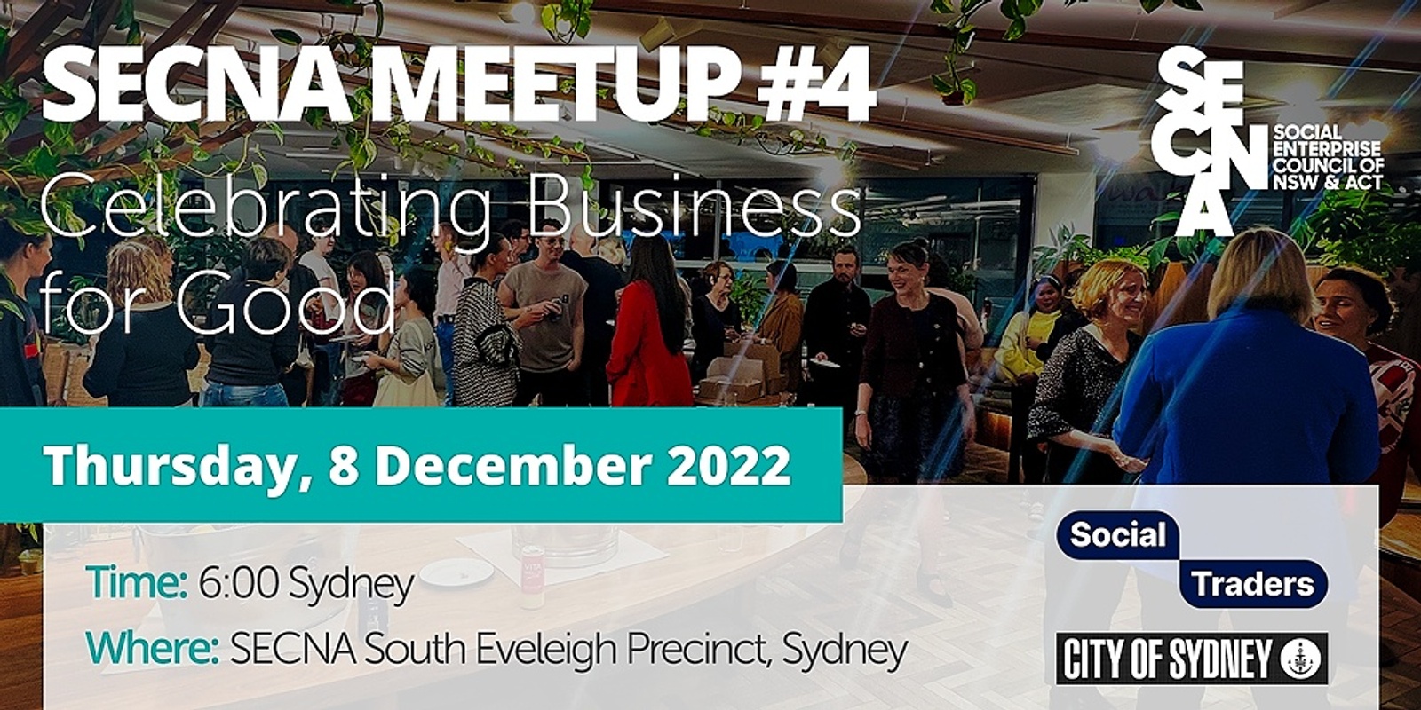 Banner image for SECNA Meetup #4: Celebrating Business for Good