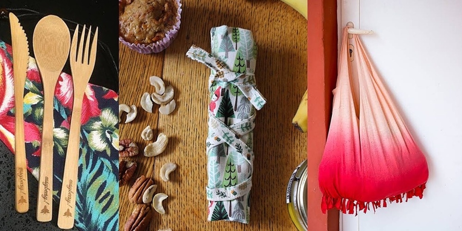 Banner image for Make your Own Shopping Kit and Cutlery Bag - Getting Ready for Plastic Free July!