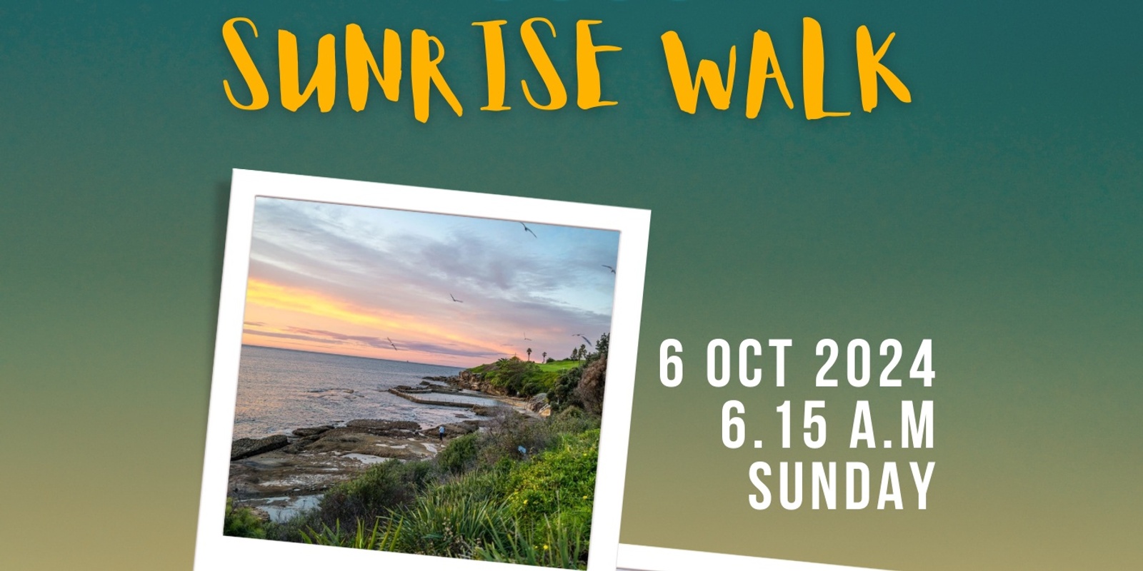 Banner image for Sunrise Stroll: Coastal Walk at Malabar Headland