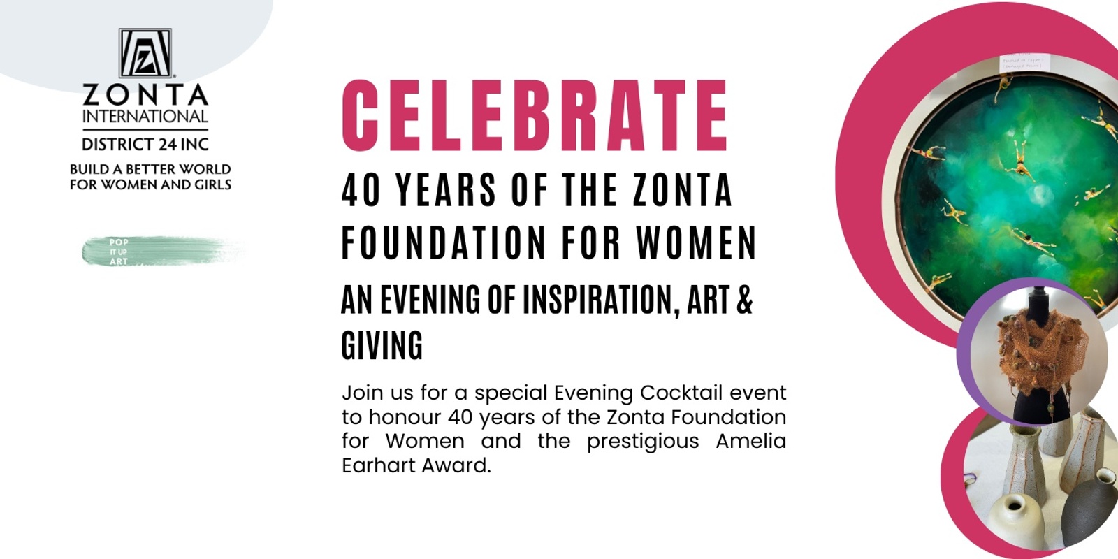 Banner image for Zonta: Inspiration, Art and Giving 