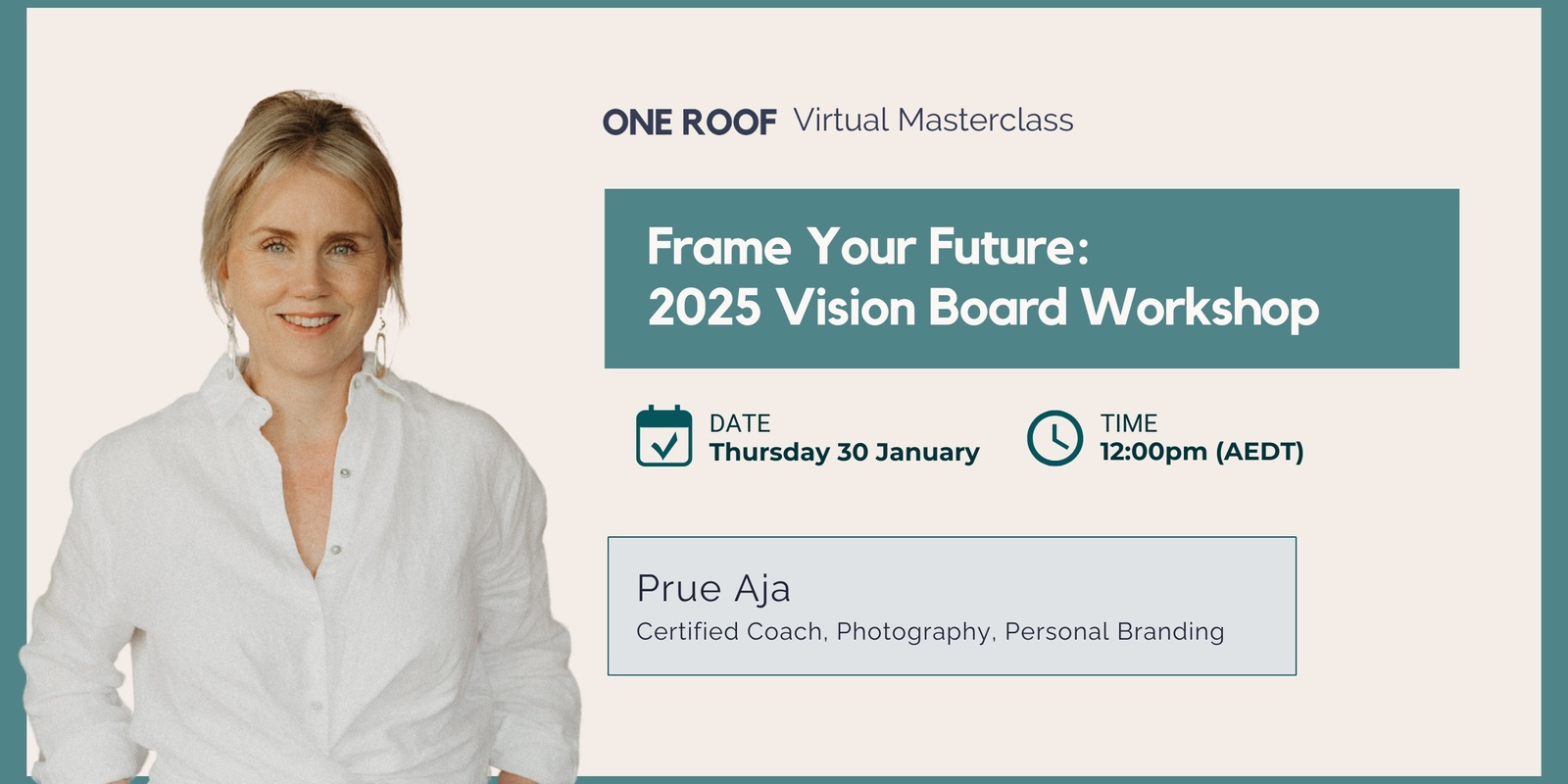 Banner image for Masterclass | Frame Your Future: 2025 Vision Board Workshop