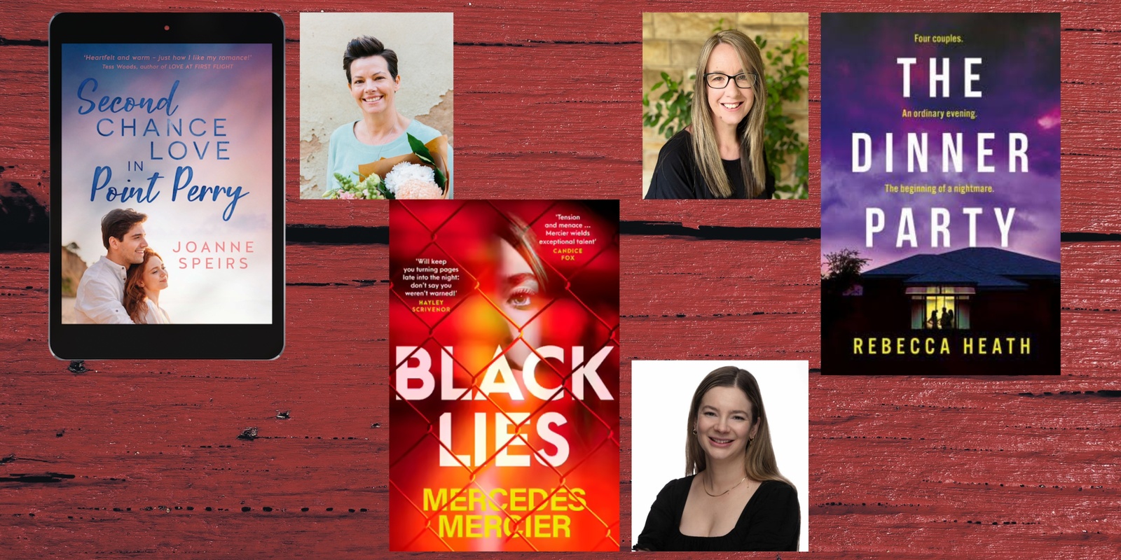 Banner image for Authors talk - romance, crime and mystery
