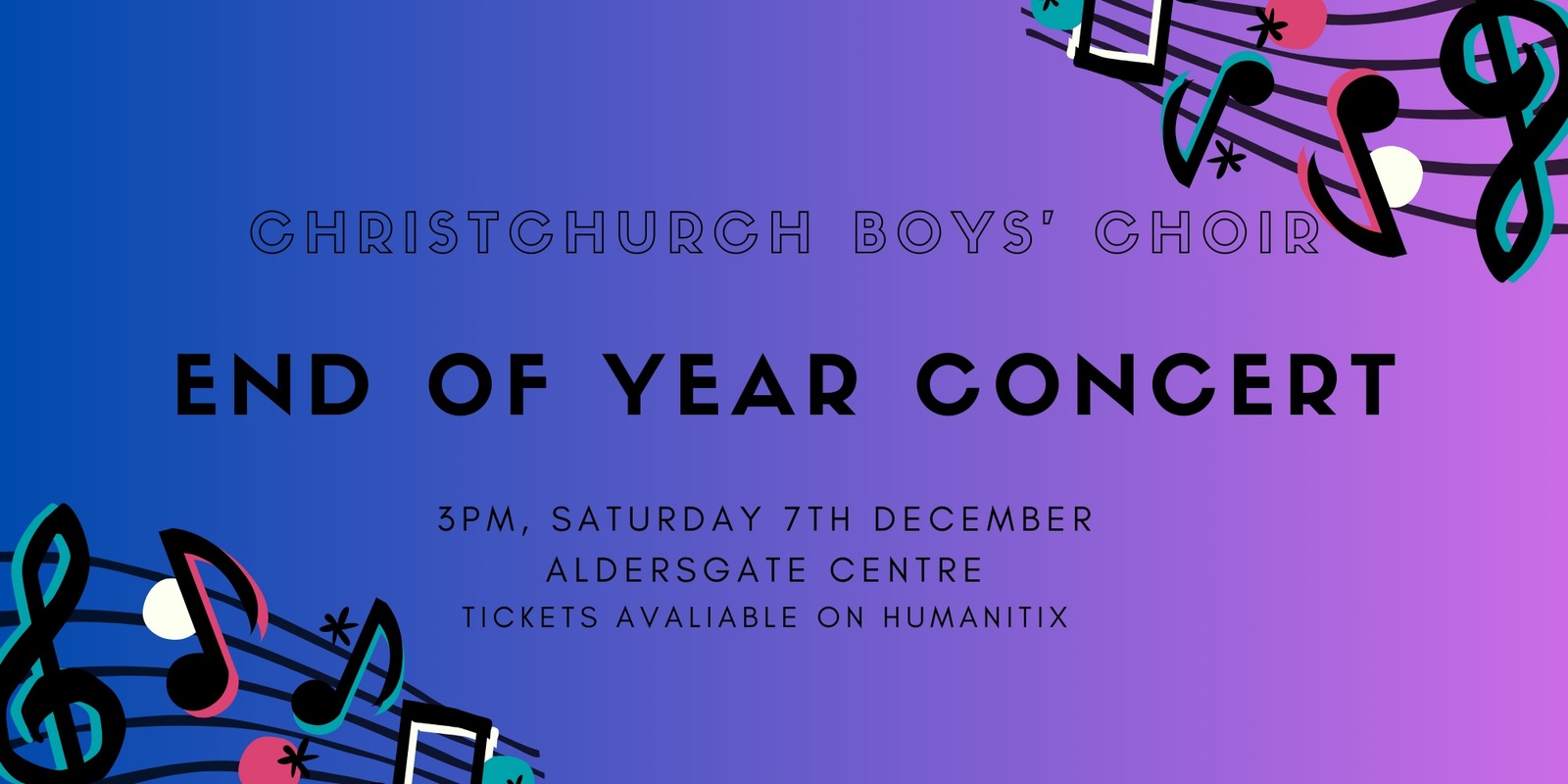 Banner image for Christchurch Boys' Choir End of Year Concert