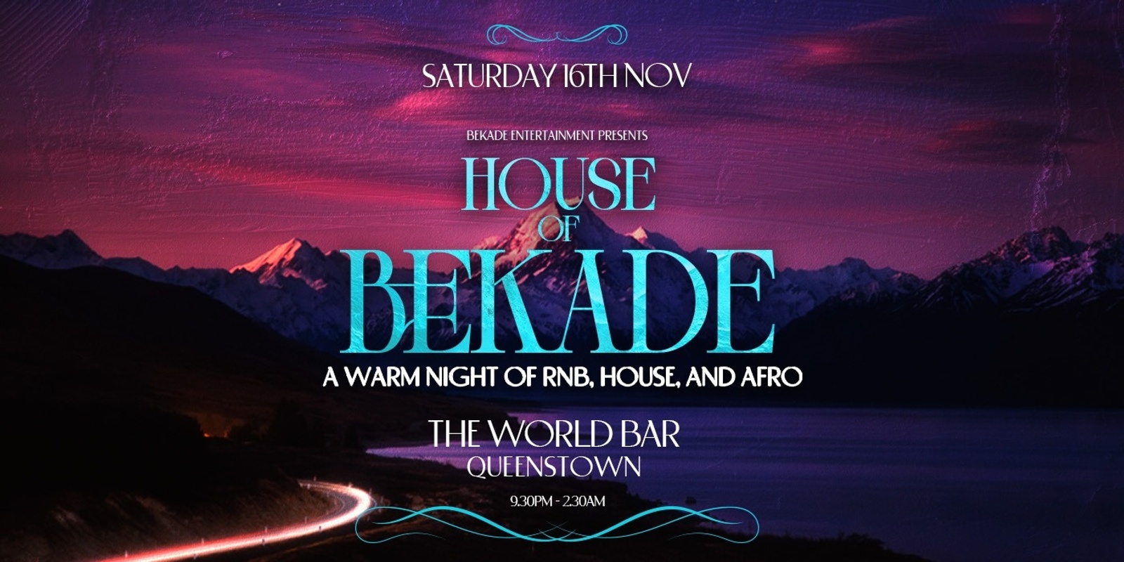 Banner image for HOUSE of BEKADE: QUEENSTOWN