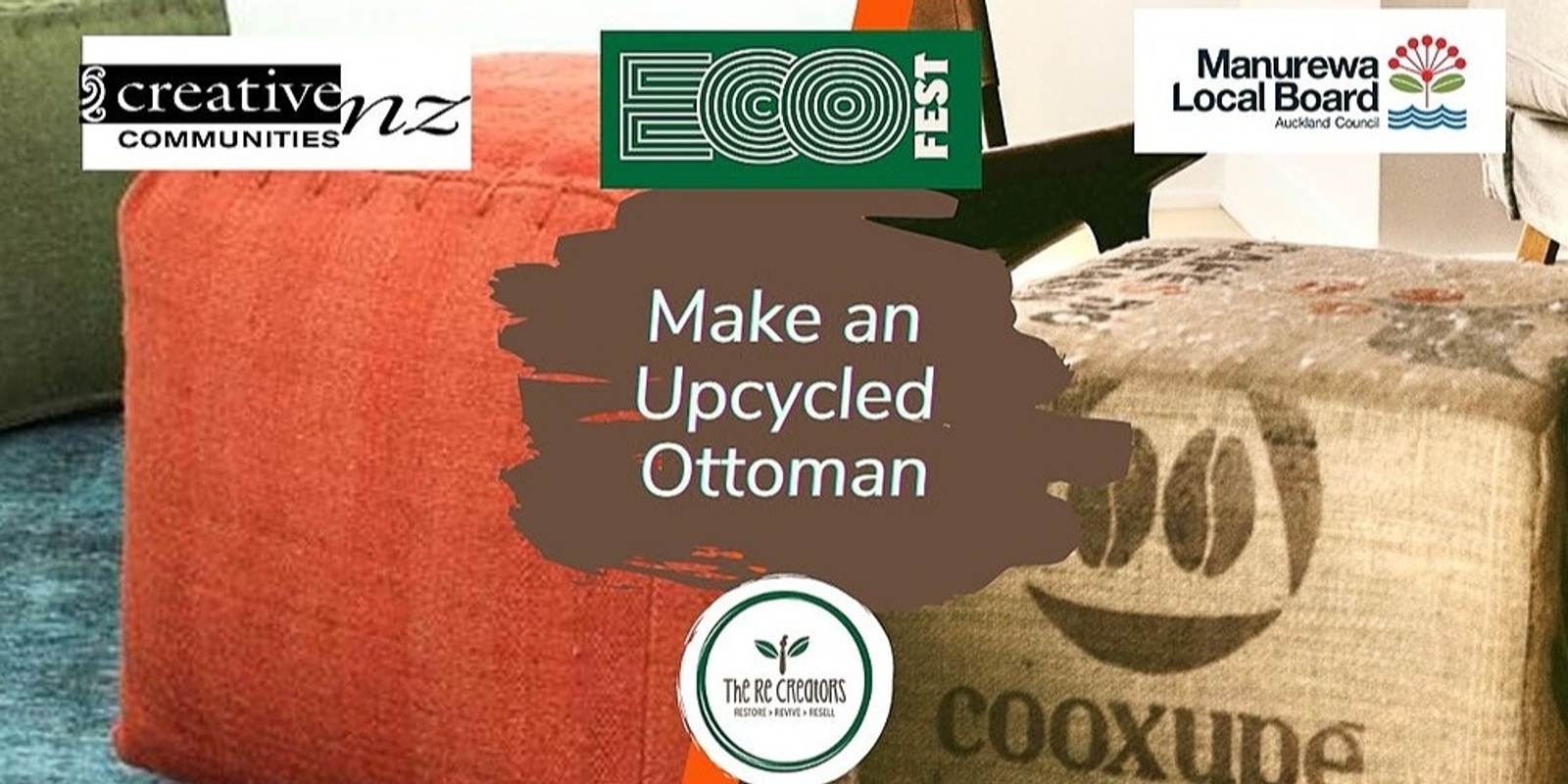 Banner image for Eco Fest- Make an Upcycled Ottoman, Beautification Trust, Sunday 26 March 1pm - 5pm