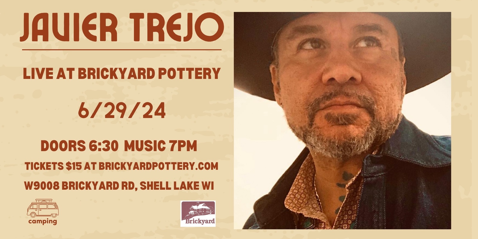 Banner image for Javier Trejo | Live at Brickyard Pottery