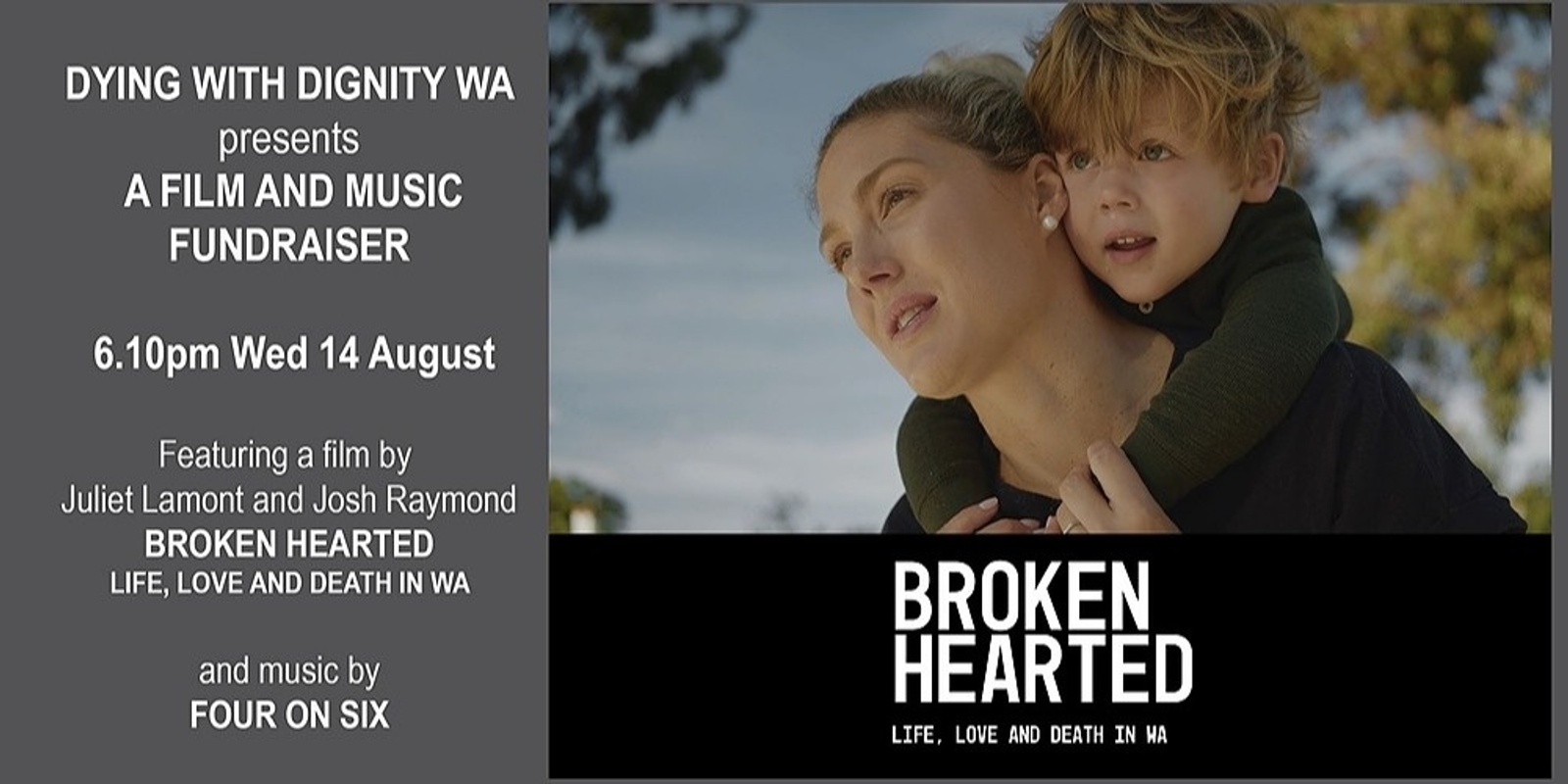 Banner image for Dying with Dignity WA Film and Music Fundraiser