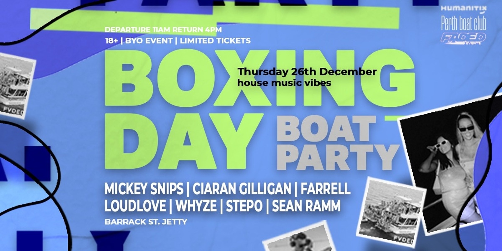 Banner image for Fvded Events pres. Perth Boat Club - Boxing Day Boat Party 