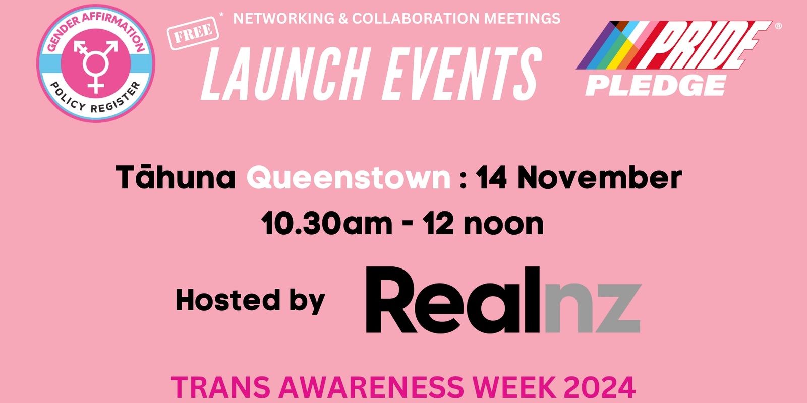 Banner image for Queenstown November Networking & Collab Meeting : Gender Affirmation Policy Register LAUNCH!