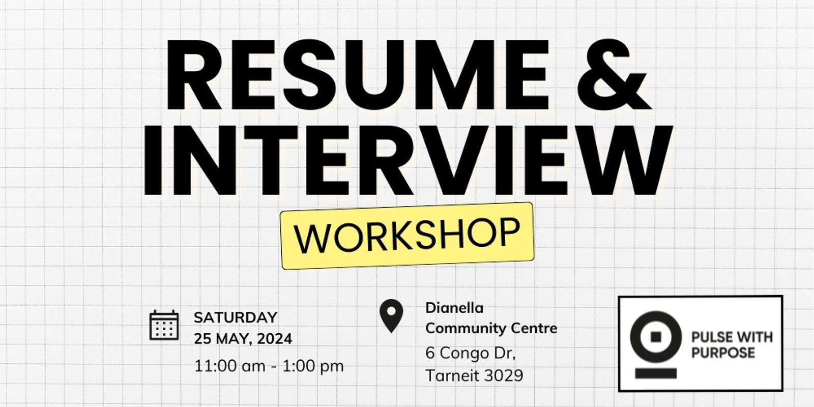 Banner image for First time Jobseekers: Resume & Interview Workshop