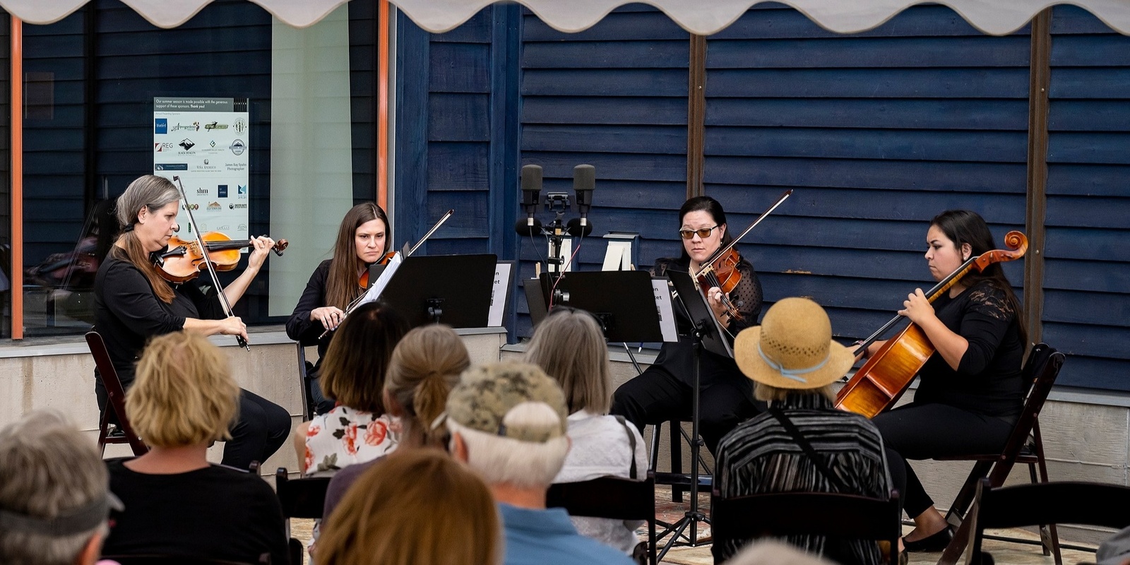 Banner image for Summer Classics in the Courtyard: Grand Valley String Quartet