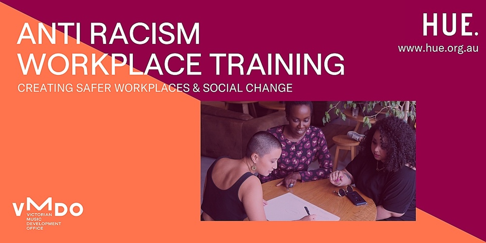 Banner image for Anti Racism Workplace Training - Presented by HUE