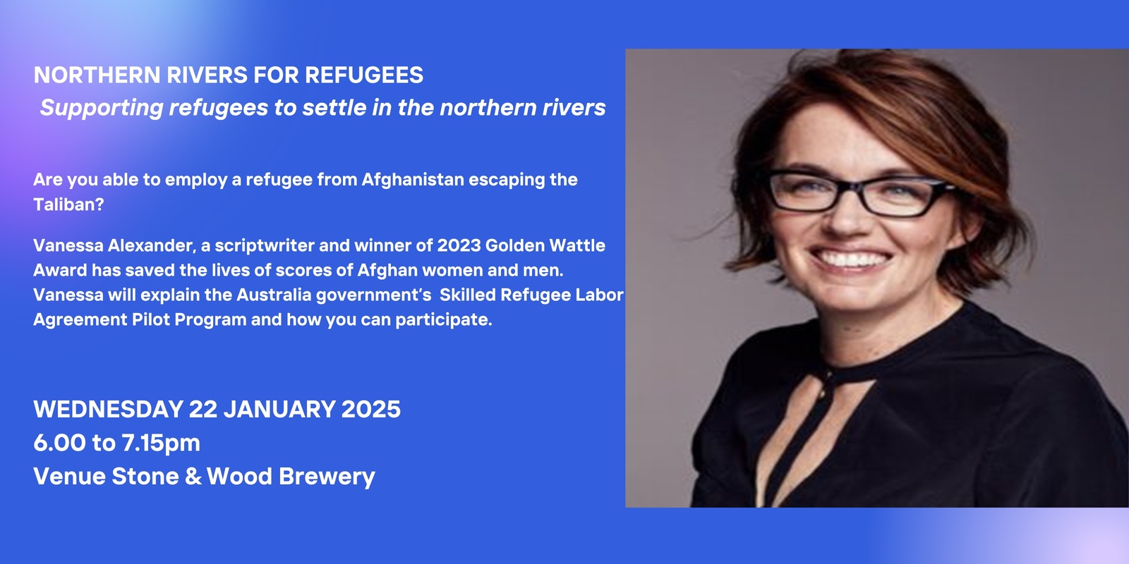 Banner image for Vanessa Alexander explains the Skilled Refugee Labor Agreement Pilot (a pathway for Afghan refugees)