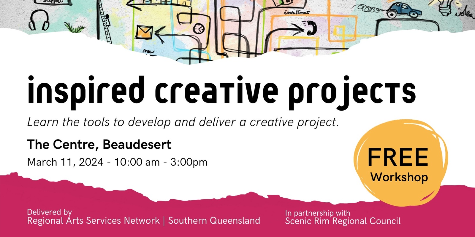 Banner image for Inspired Creative Projects - The Centre, Beaudesert