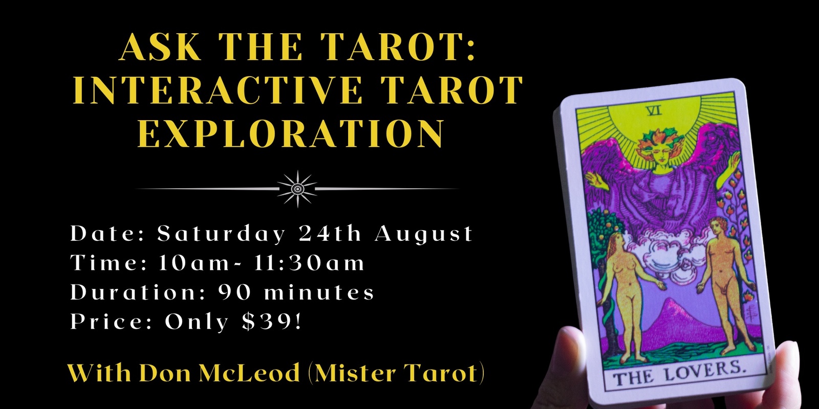 Banner image for Ask the Tarot: Interactive Tarot Exploration