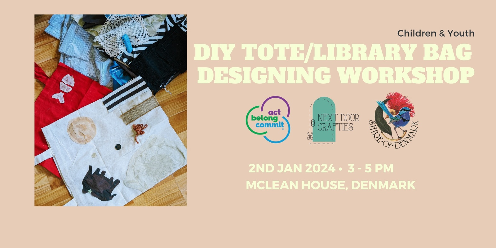 Banner image for DIY TOTE BAGS DESIGNING WORKSHOP #2