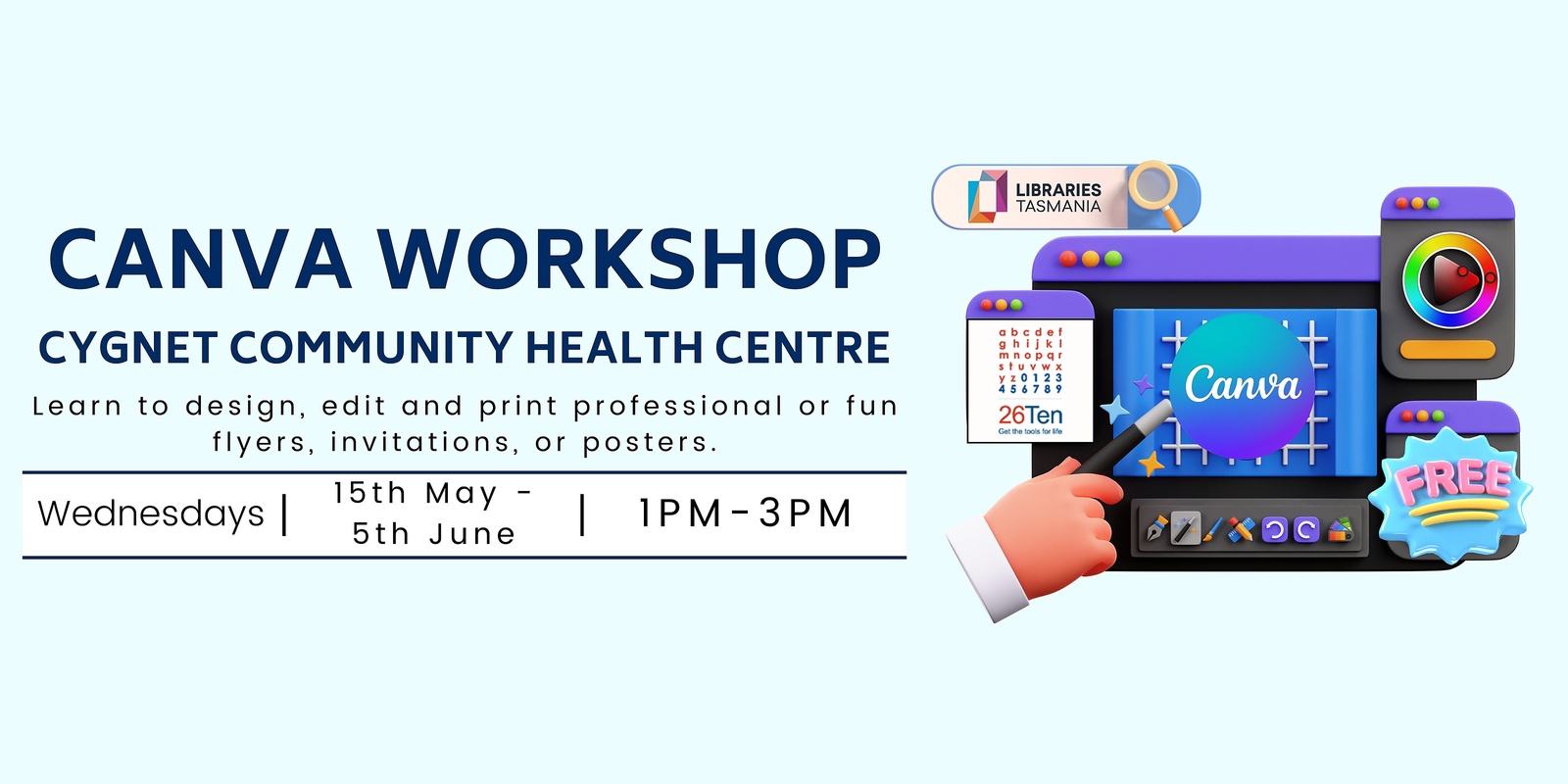 Banner image for Canva Workshop - Cygnet Community Health Centre