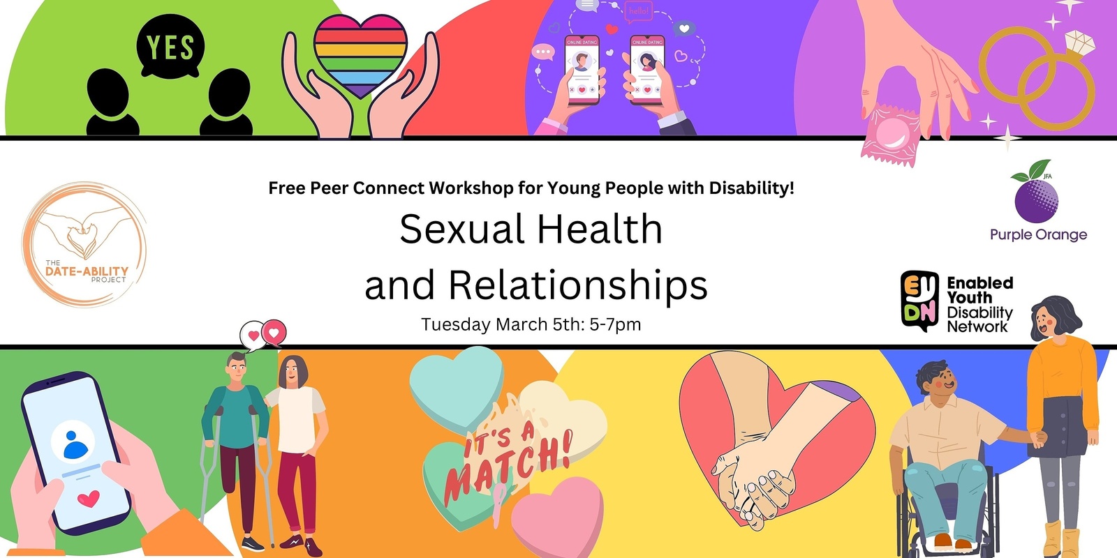 March EYDN Free Peer Connect Sexual Health and Relationships